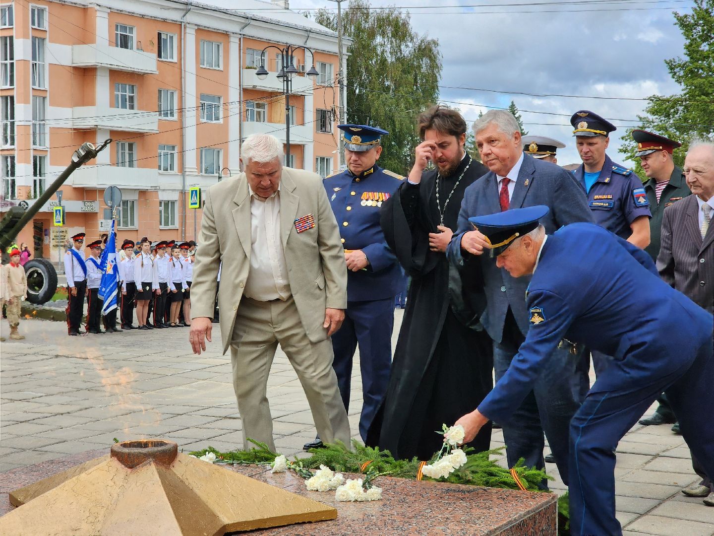 ногинск, митинг, жители, общество, день военно-воздушных сил, память, вечный огонь, ветеран,