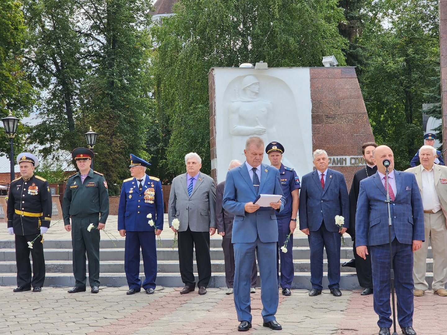 ногинск, митинг, жители, общество, день военно-воздушных сил, память, вечный огонь, ветеран,