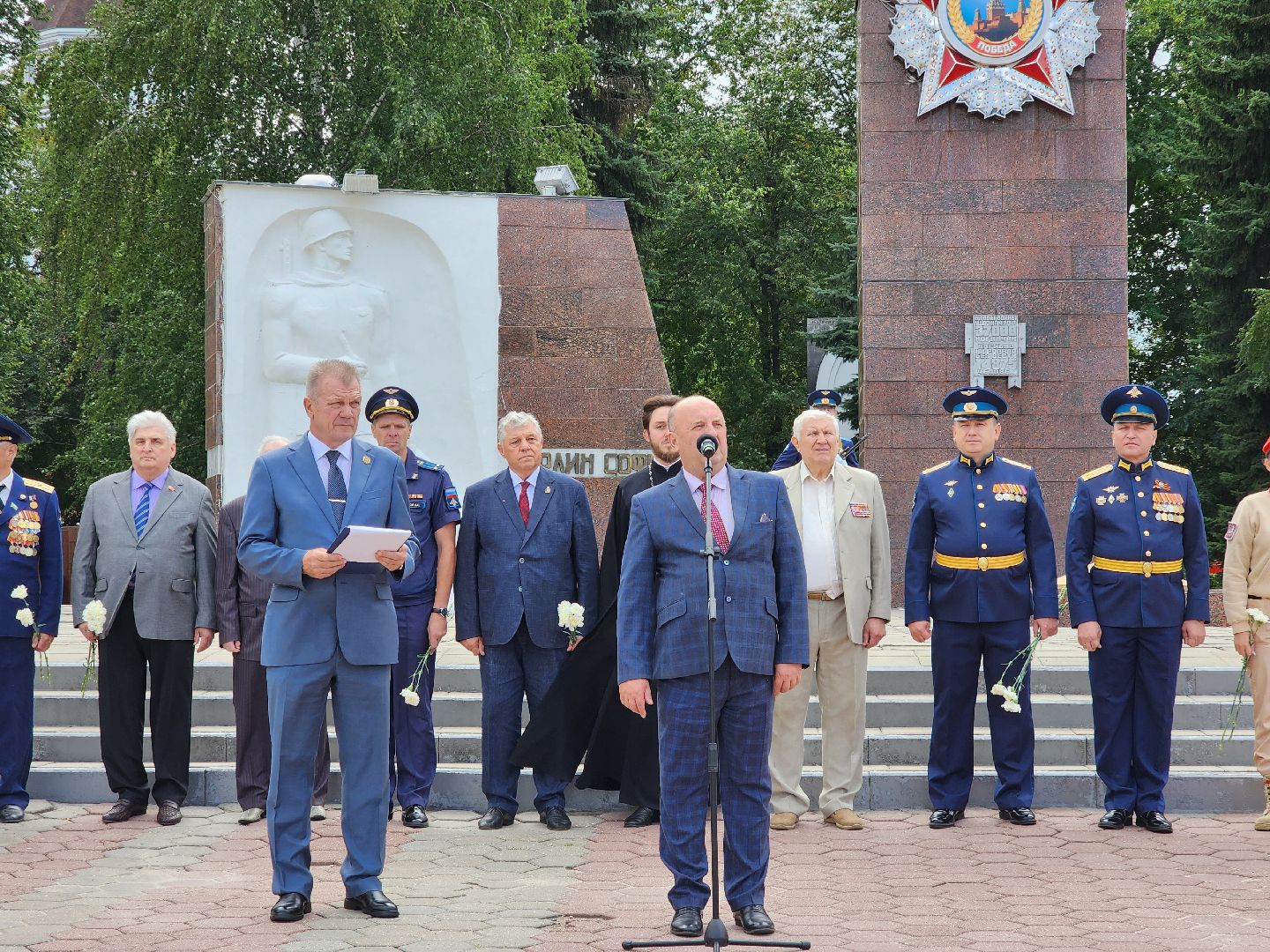 ногинск, митинг, жители, общество, день военно-воздушных сил, память, вечный огонь, ветеран,