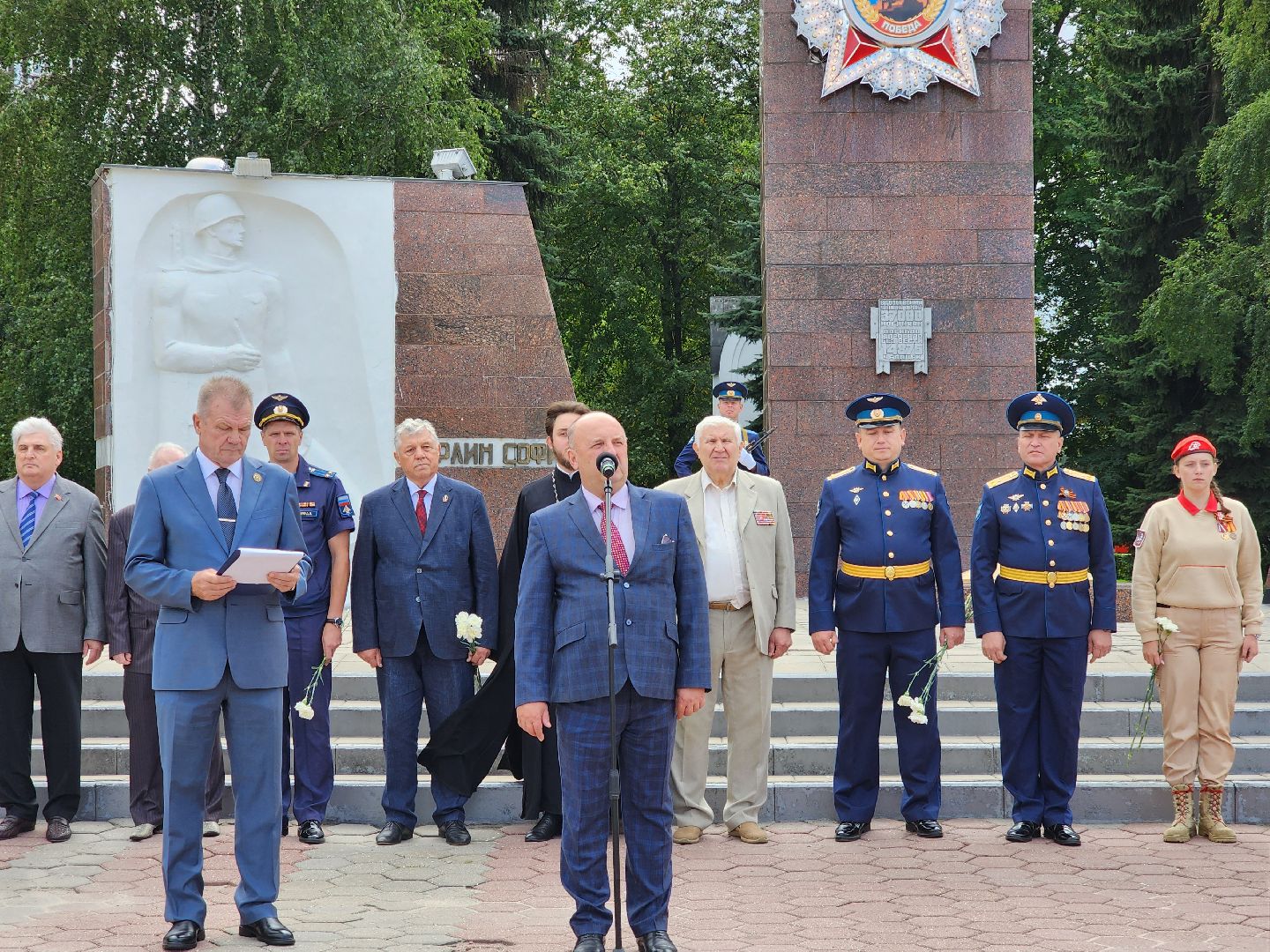ногинск, митинг, жители, общество, день военно-воздушных сил, память, вечный огонь, ветеран,