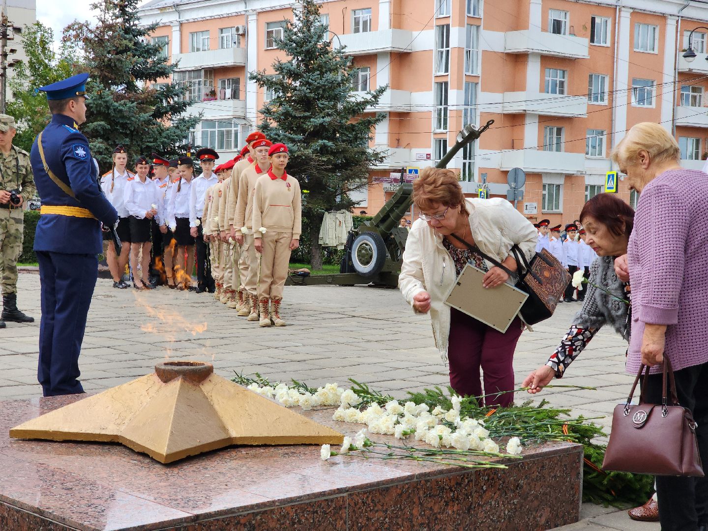 ногинск, митинг, жители, общество, день военно-воздушных сил, память, вечный огонь, ветеран,