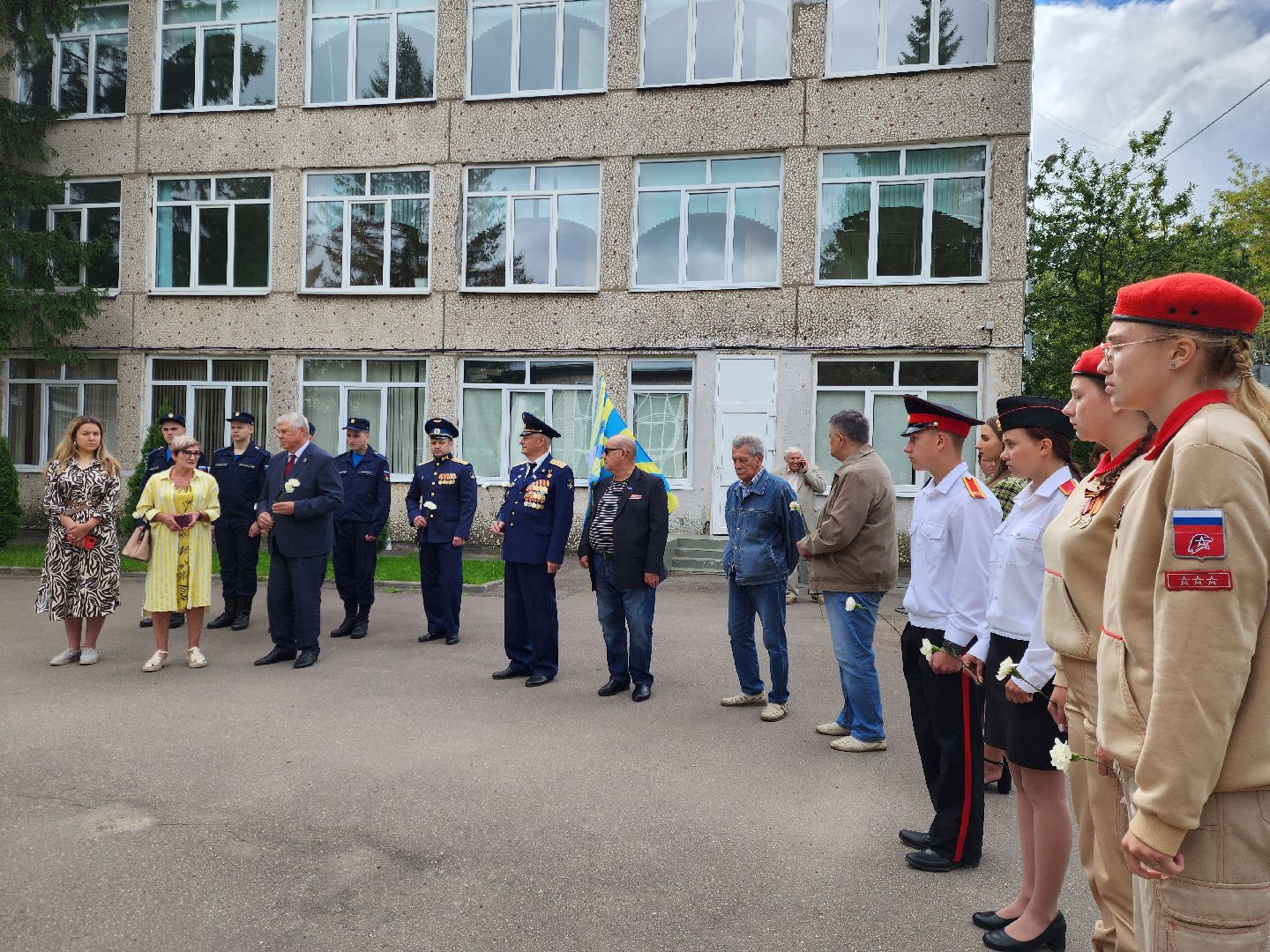 ногинск, митинг, день военно-воздушных сил, общество, жители, ветераны, летчики, школа,