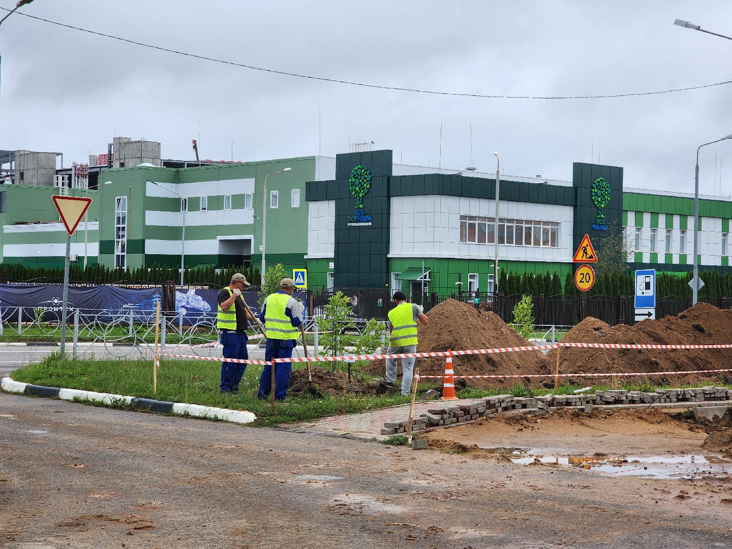 Дубна, ОЭЗ Дубна, Благоустройство, Парковки,