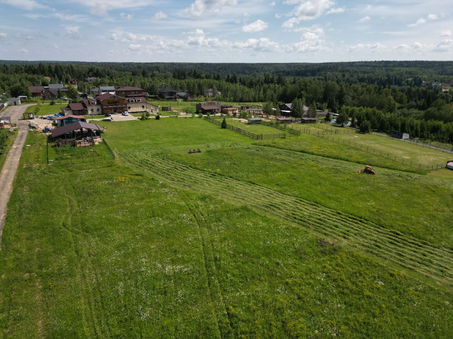 видео с коптера, ферма, дмитров,