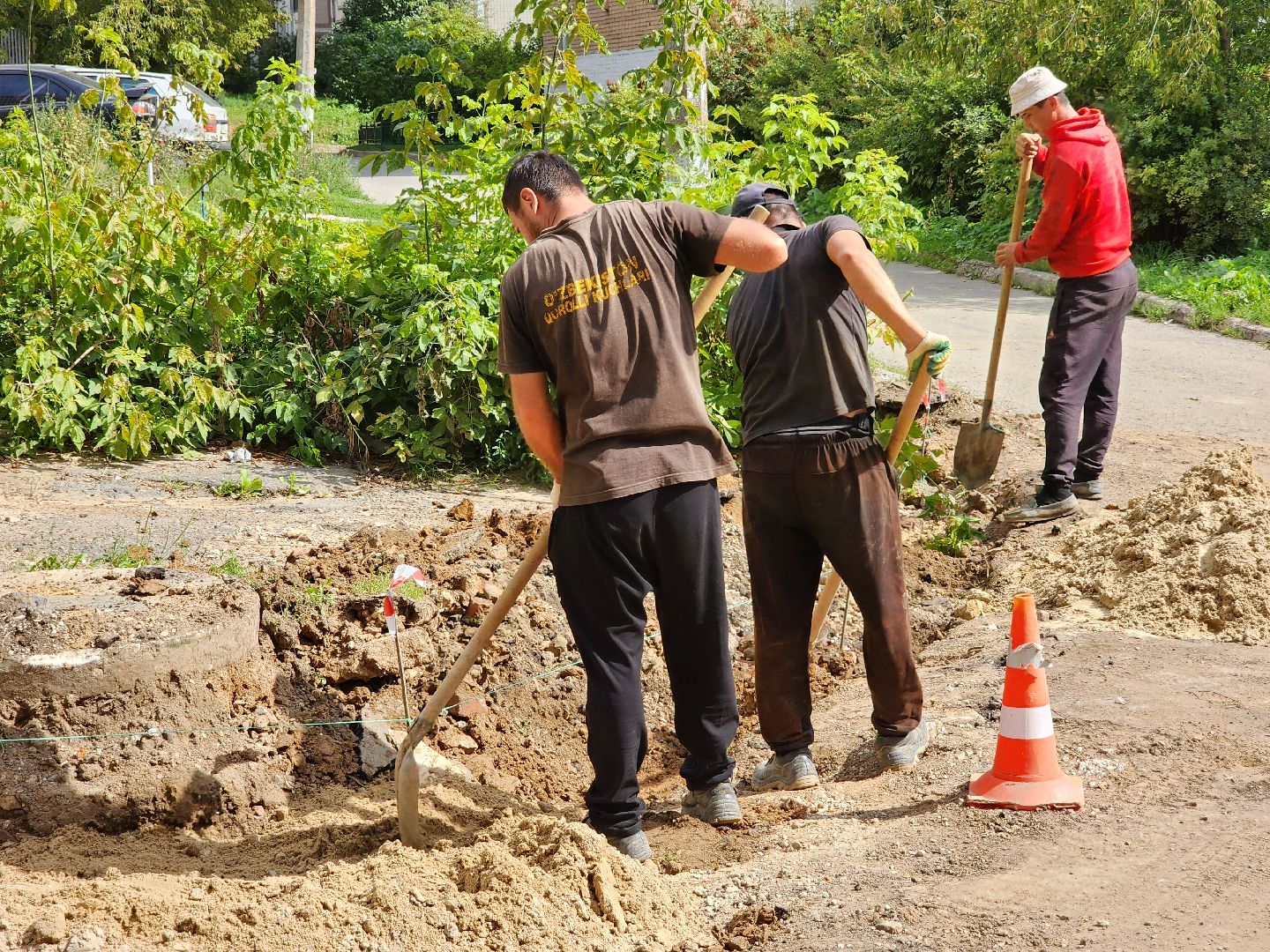 Чехов, улица Лопасненская, благоустройство двора, формирование комфортной городской среды, парковки, проезды, тротуары,