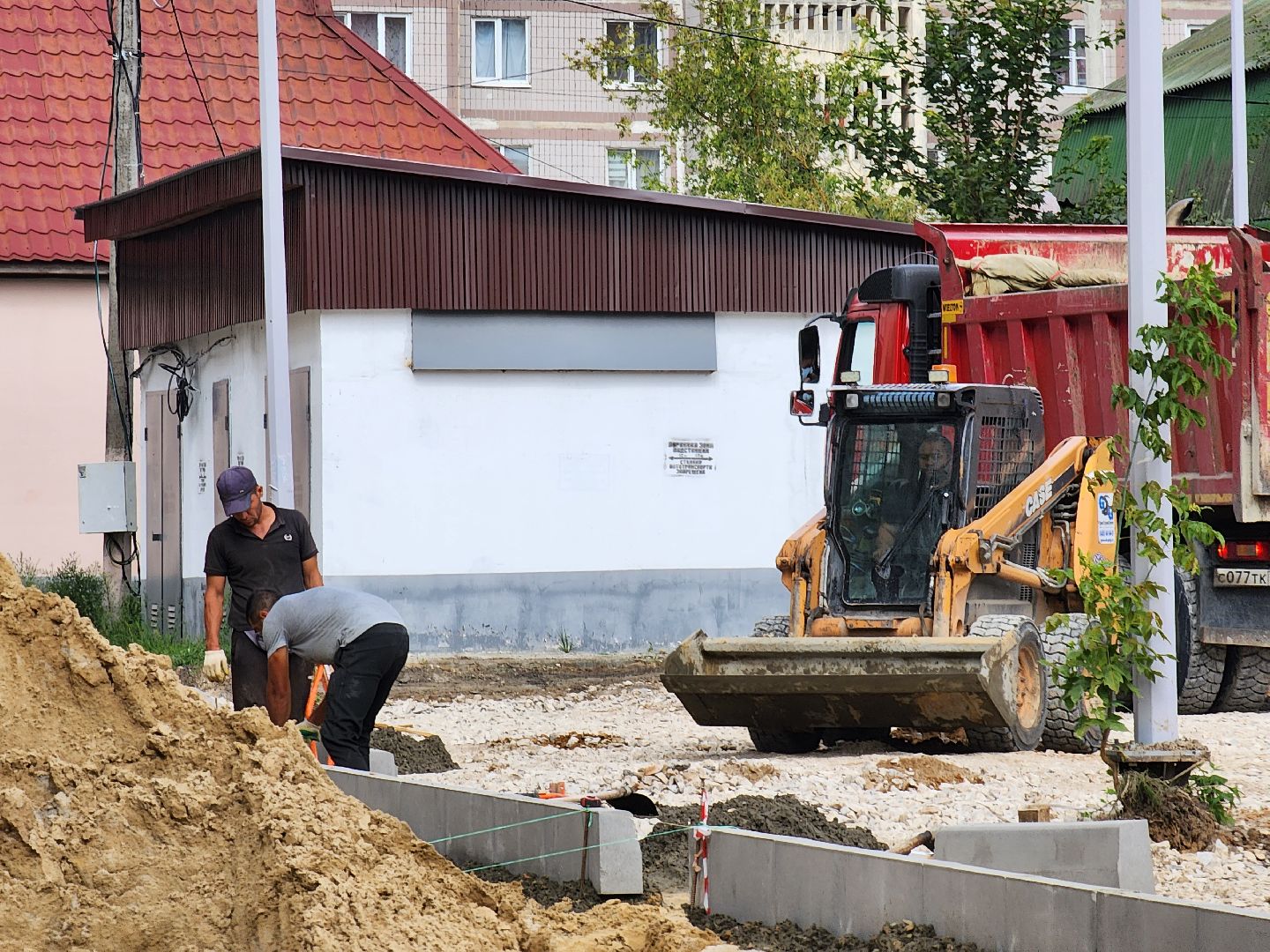 Чехов, улица Лопасненская, благоустройство двора, формирование комфортной городской среды, парковки, проезды, тротуары,