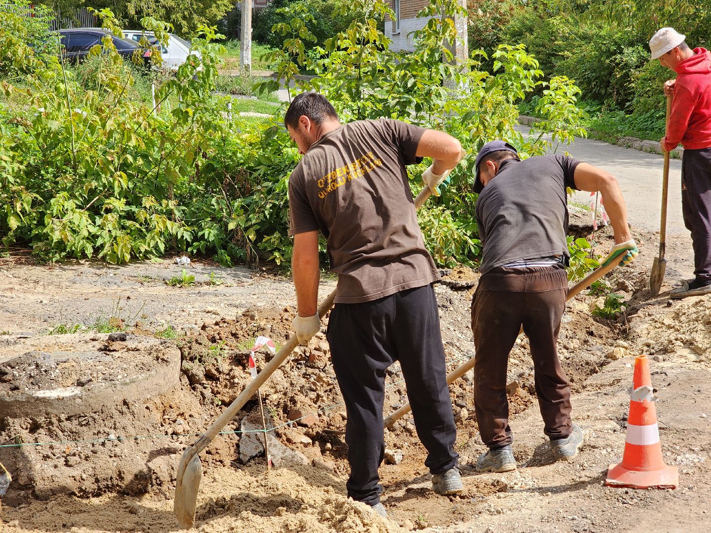 Чехов, улица Лопасненская, благоустройство двора, формирование комфортной городской среды, парковки, проезды, тротуары,