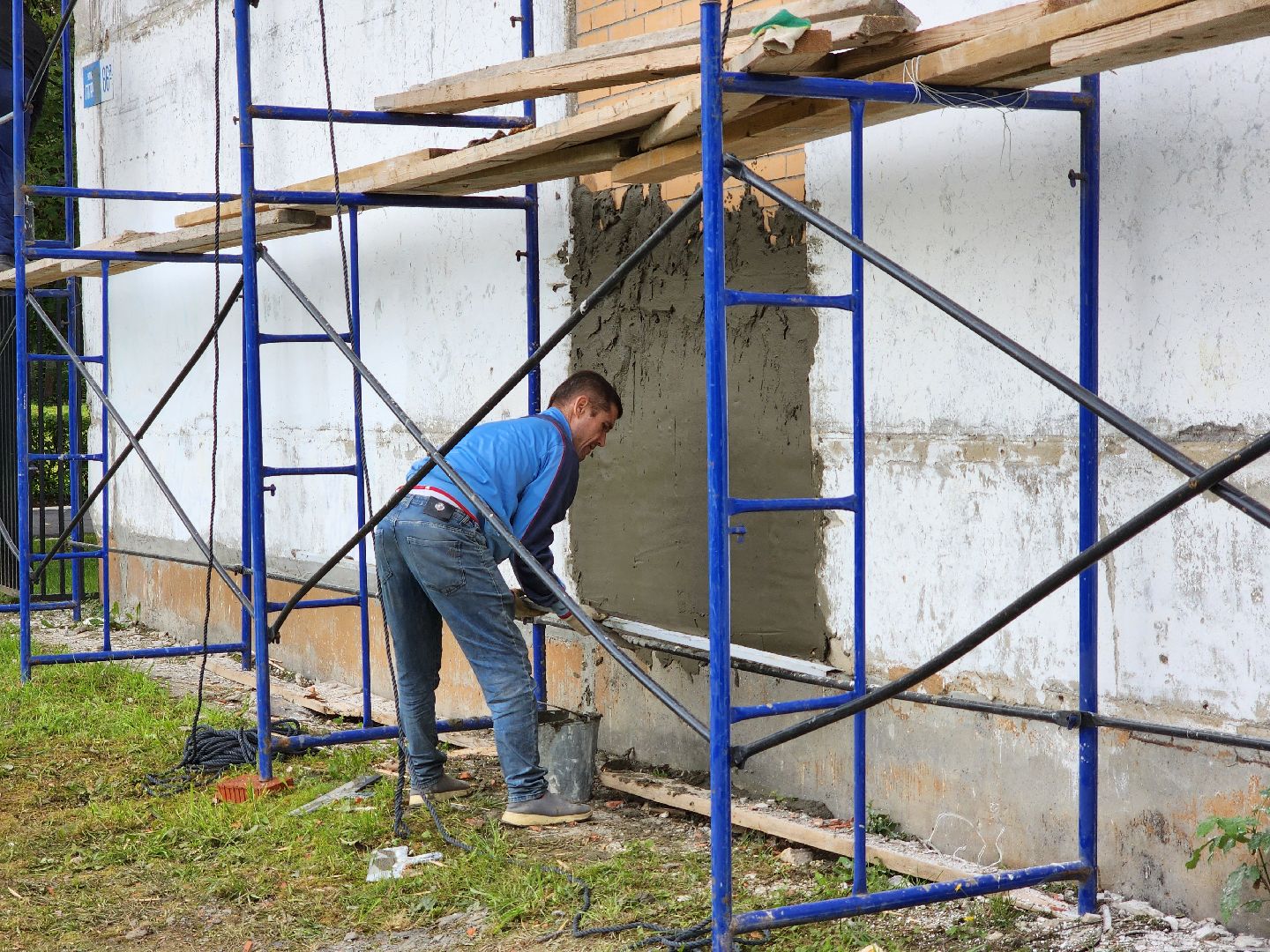 Чехов, школа 8, ремонт фасада, утепление, гидроизоляция, муниципальная программа Образование,герметизация швов,