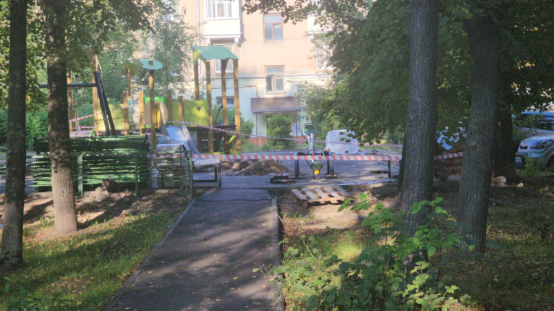 Павловский Посад, Городской округ Павловский Посад, Детская площадка, Модернизация, дети,Двор,