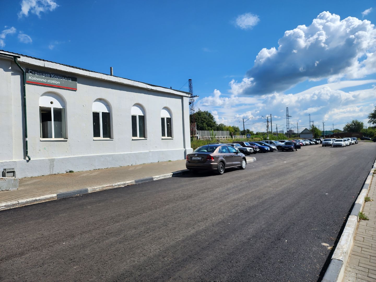 Коломна, дорожный ремонт, парковка, новый асфальт,