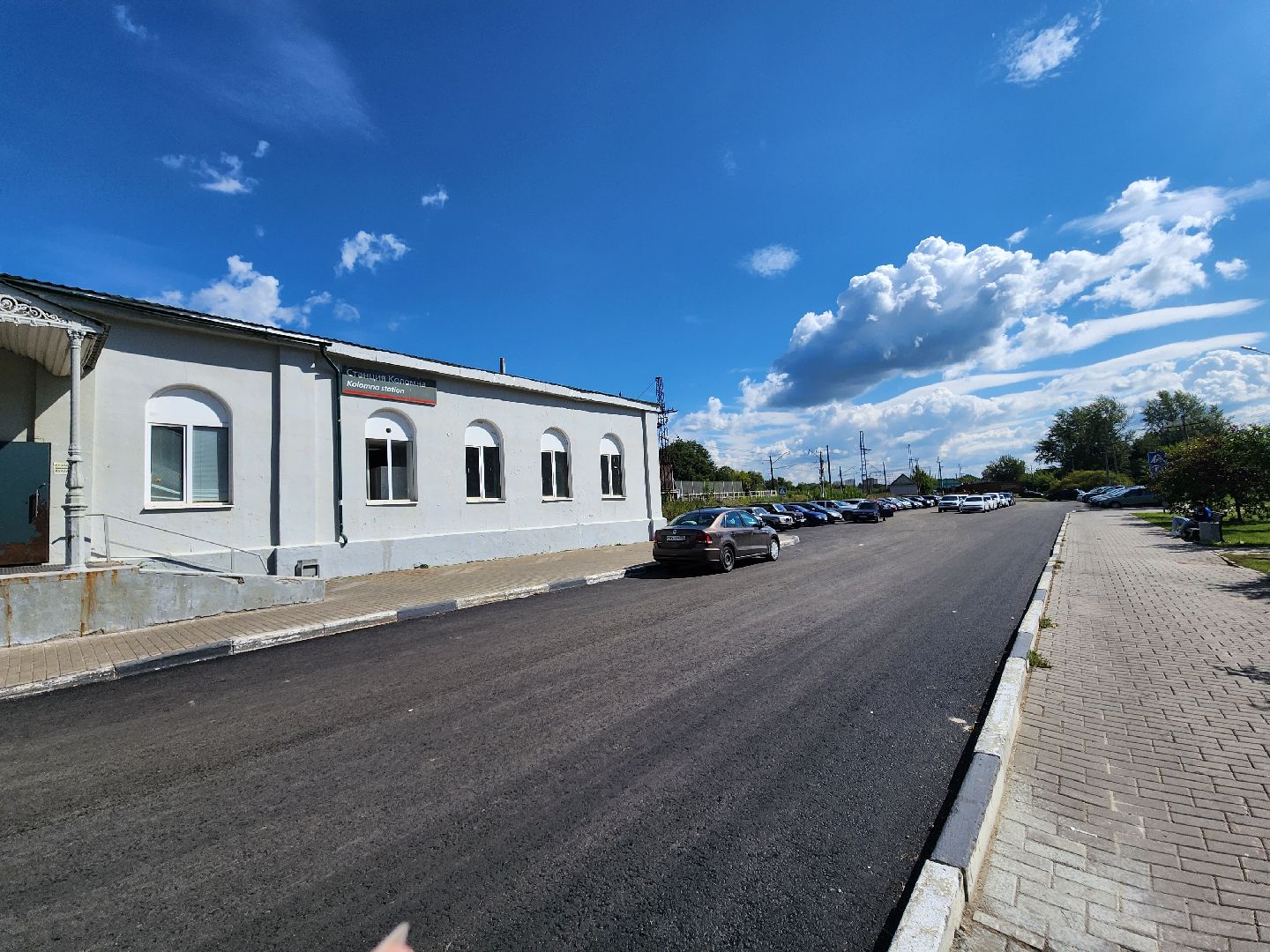 Коломна, дорожный ремонт, парковка, новый асфальт,