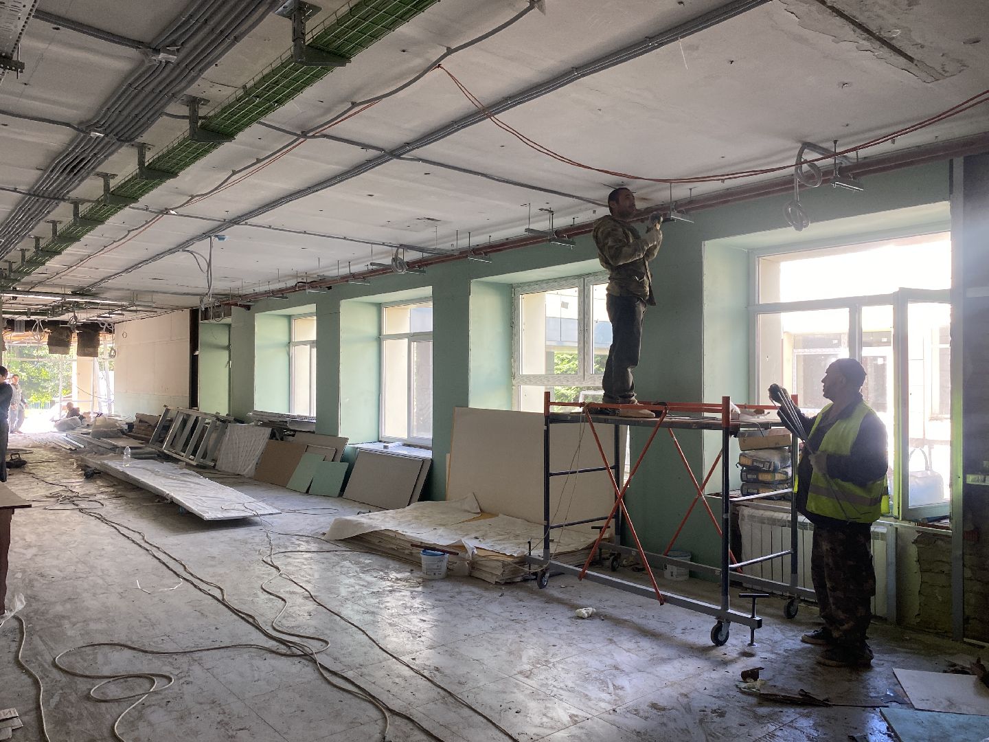 ремонт школы попова, капремонт поповки, капитальный ремонт школа Власиха, капремонт школы попова, ремонт школы им АС Попова,