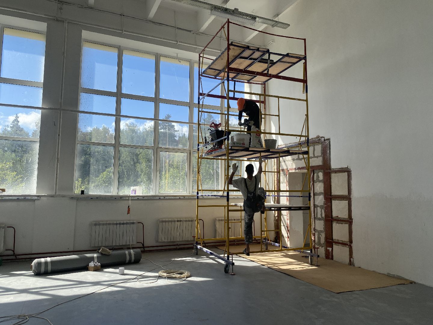 ремонт школы попова, капремонт поповки, капитальный ремонт школа Власиха, капремонт школы попова, ремонт школы им АС Попова,