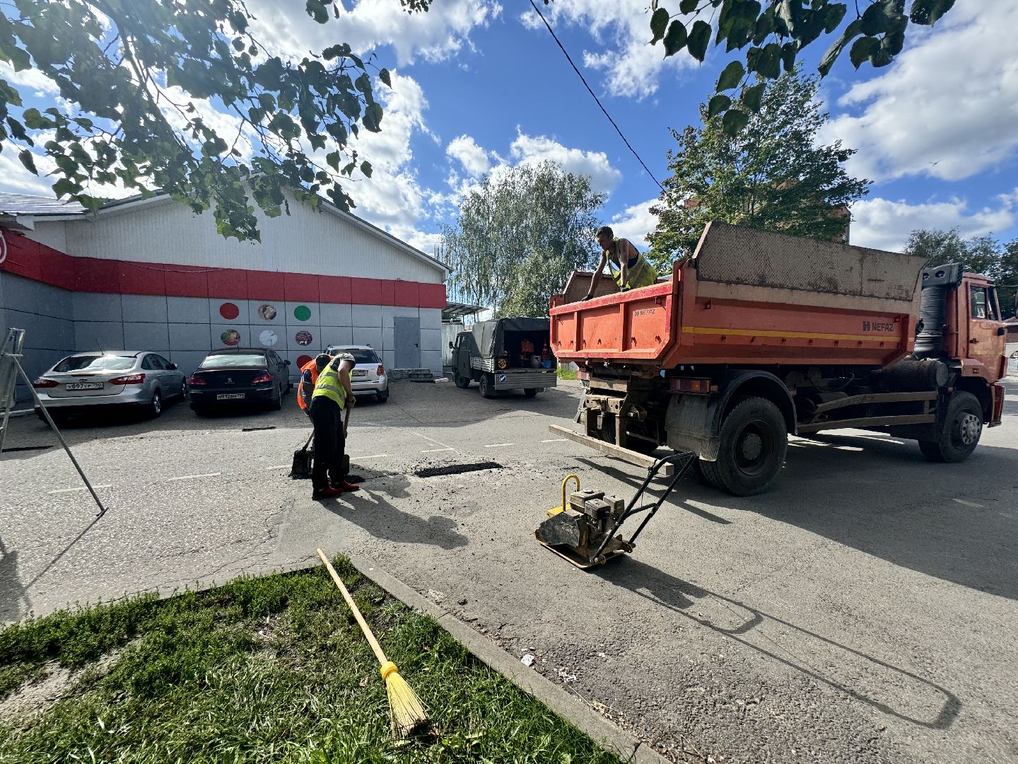 ямочный ремонт, ямочный ремонт дорог, шаховская,