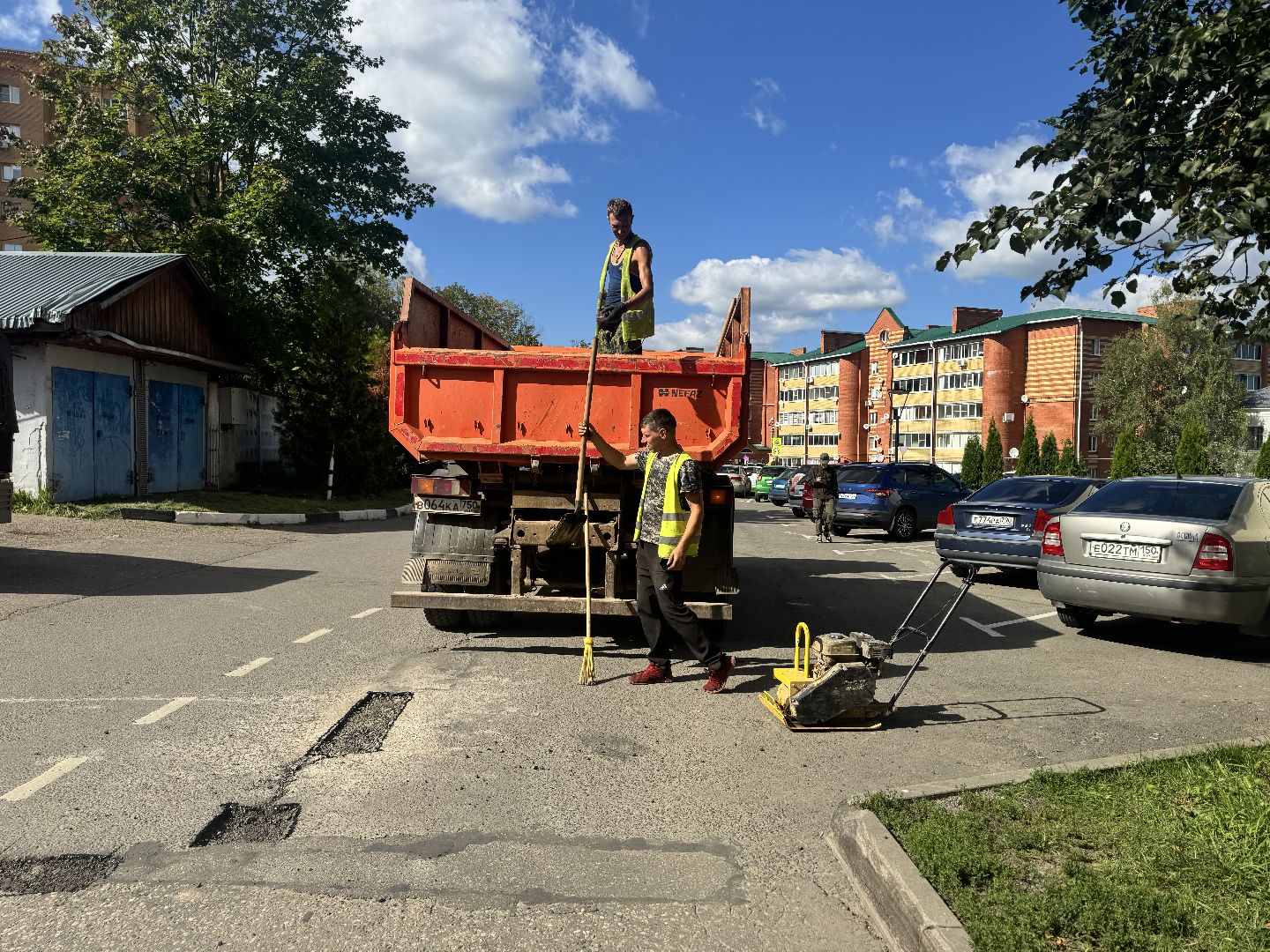 ямочный ремонт, ямочный ремонт дорог, шаховская,