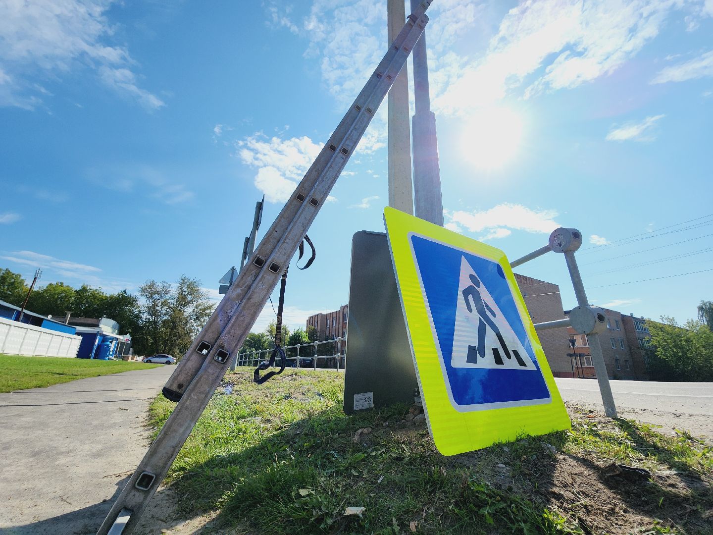 Егорьевск, Дороги, пешеходные переходы, Школа, Подмосковье, Московская область,