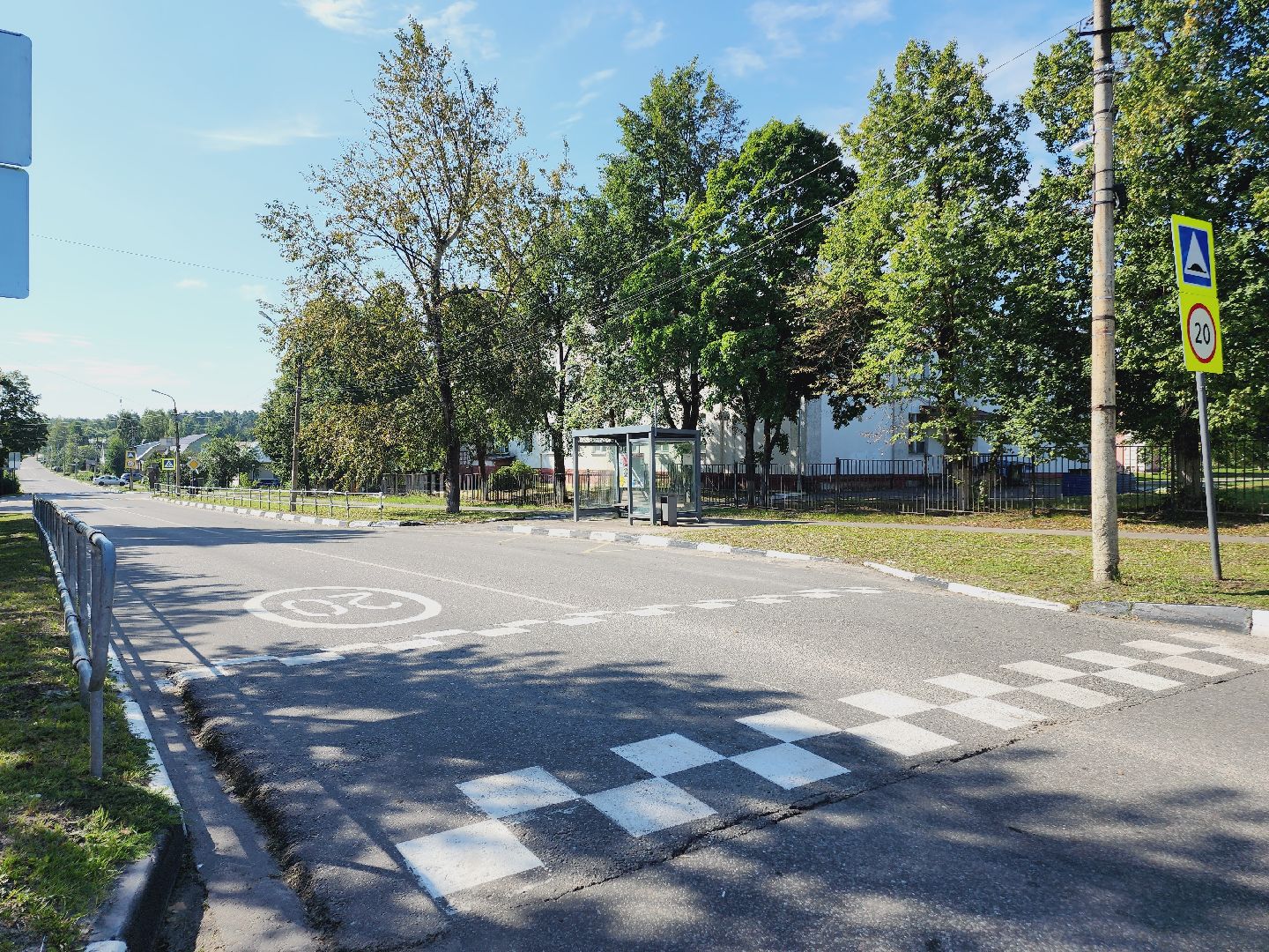 Егорьевск, Дороги, пешеходные переходы, Школа, Подмосковье, Московская область,