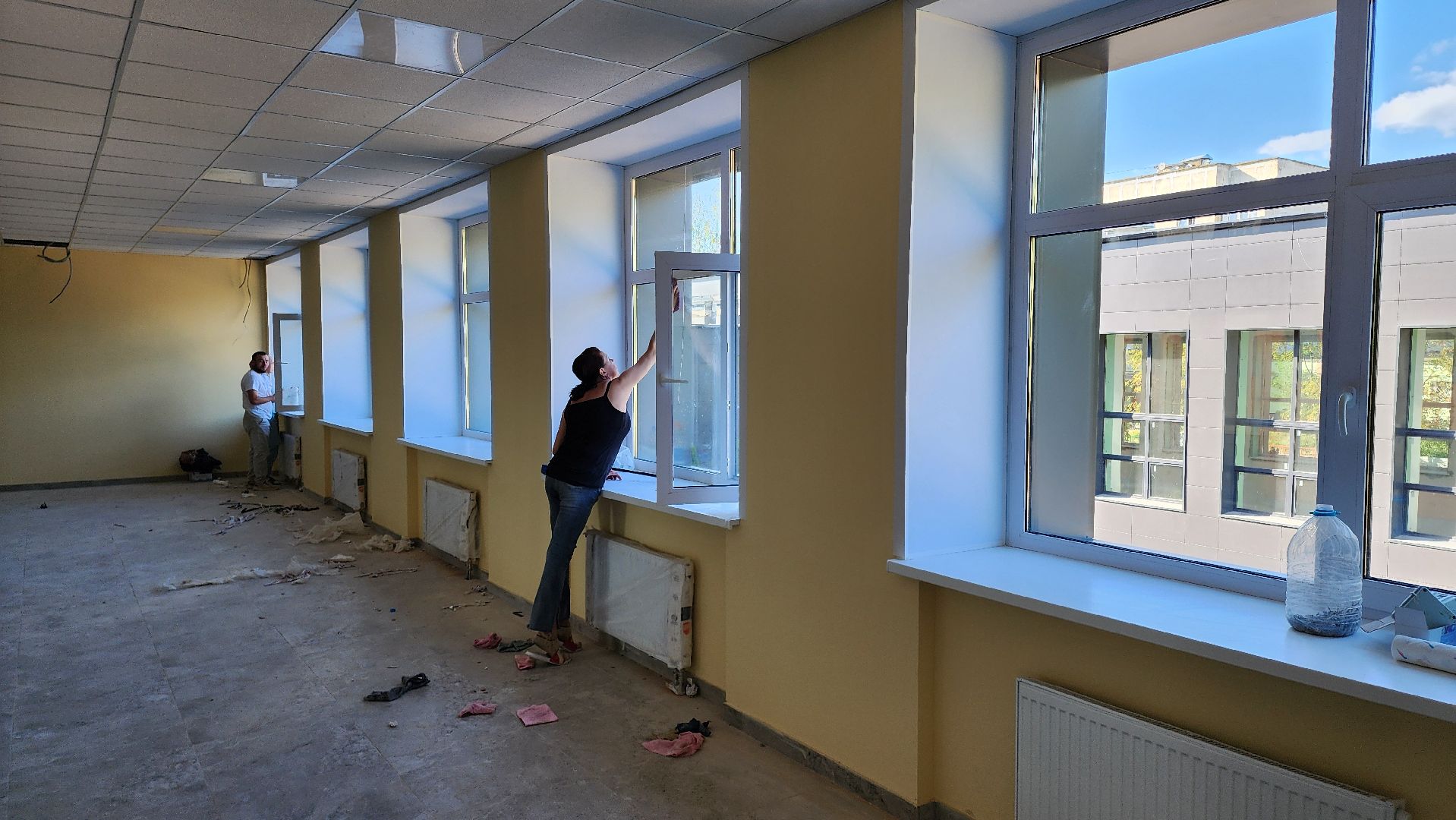 кашира, ожерелье, капитальный ремонт школы, школа 10, фасадные работы,