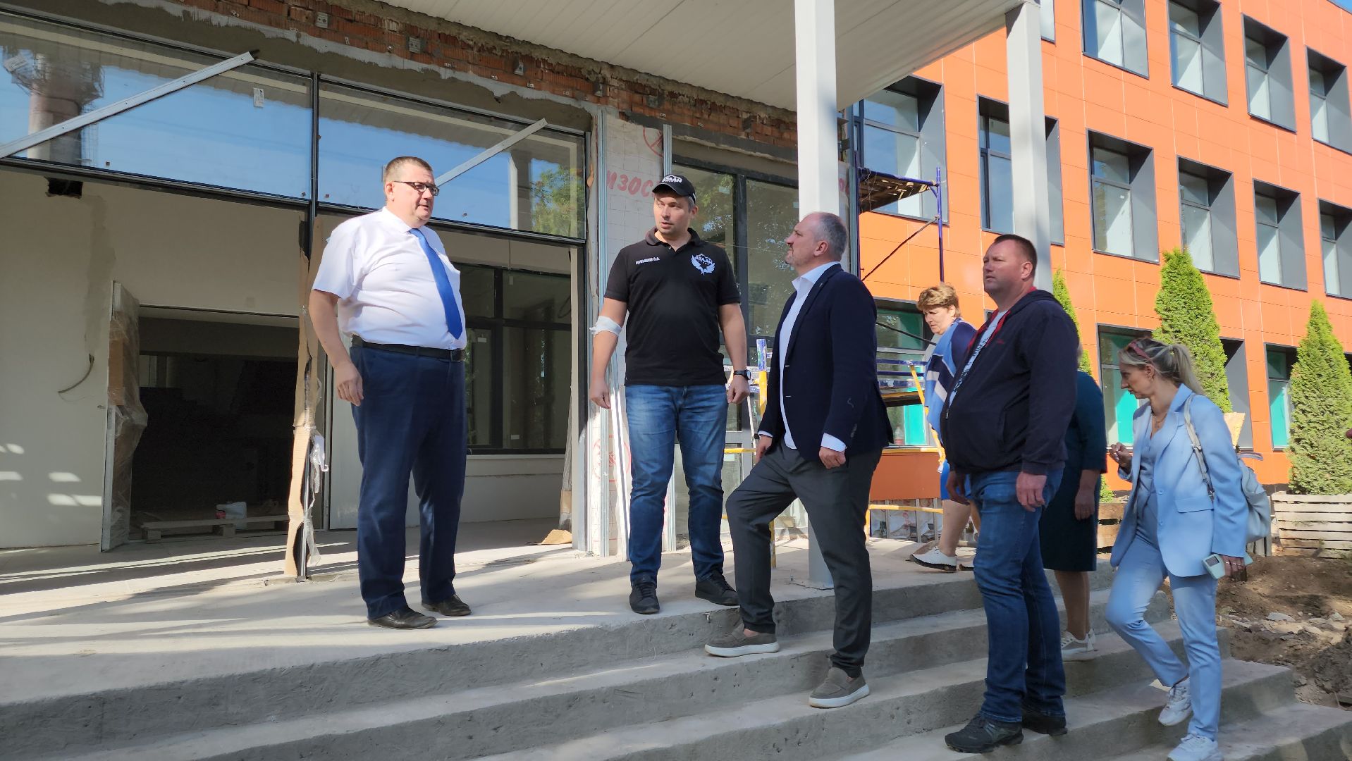 кашира, ожерелье, капитальный ремонт школы, школа 10, фасадные работы,