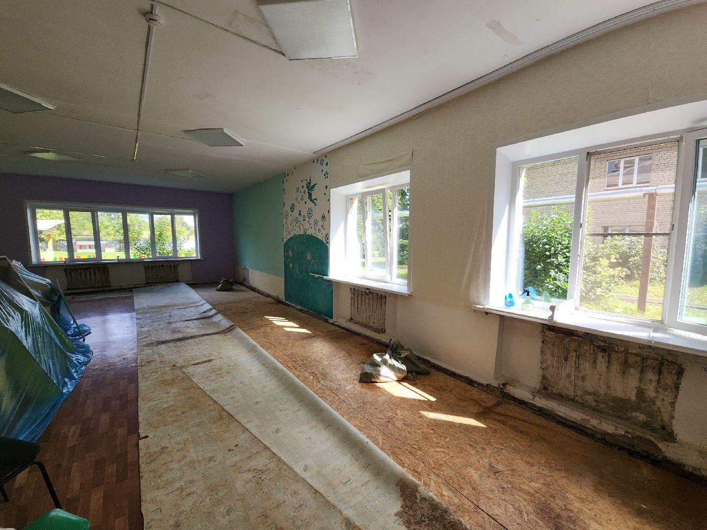 ремонт детского сада, колюбакино, руза, рузский городской округ, Замена отопления, московская область, детский сад,