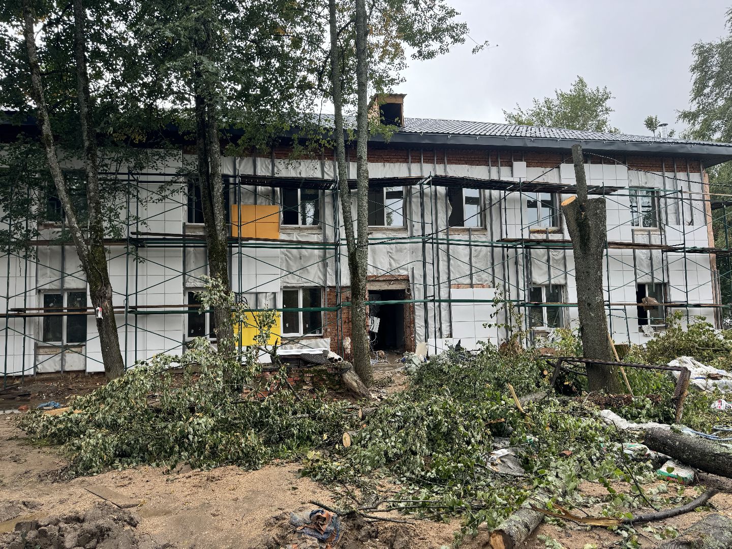 шаховская, строителтство, школа, ремонт школы,