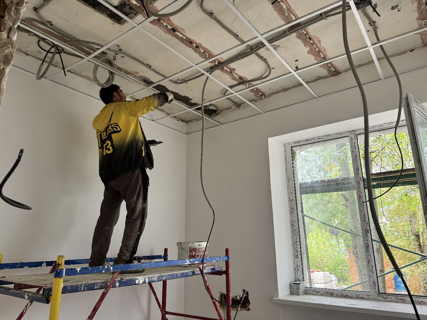 шаховская, строителтство, школа, ремонт школы,