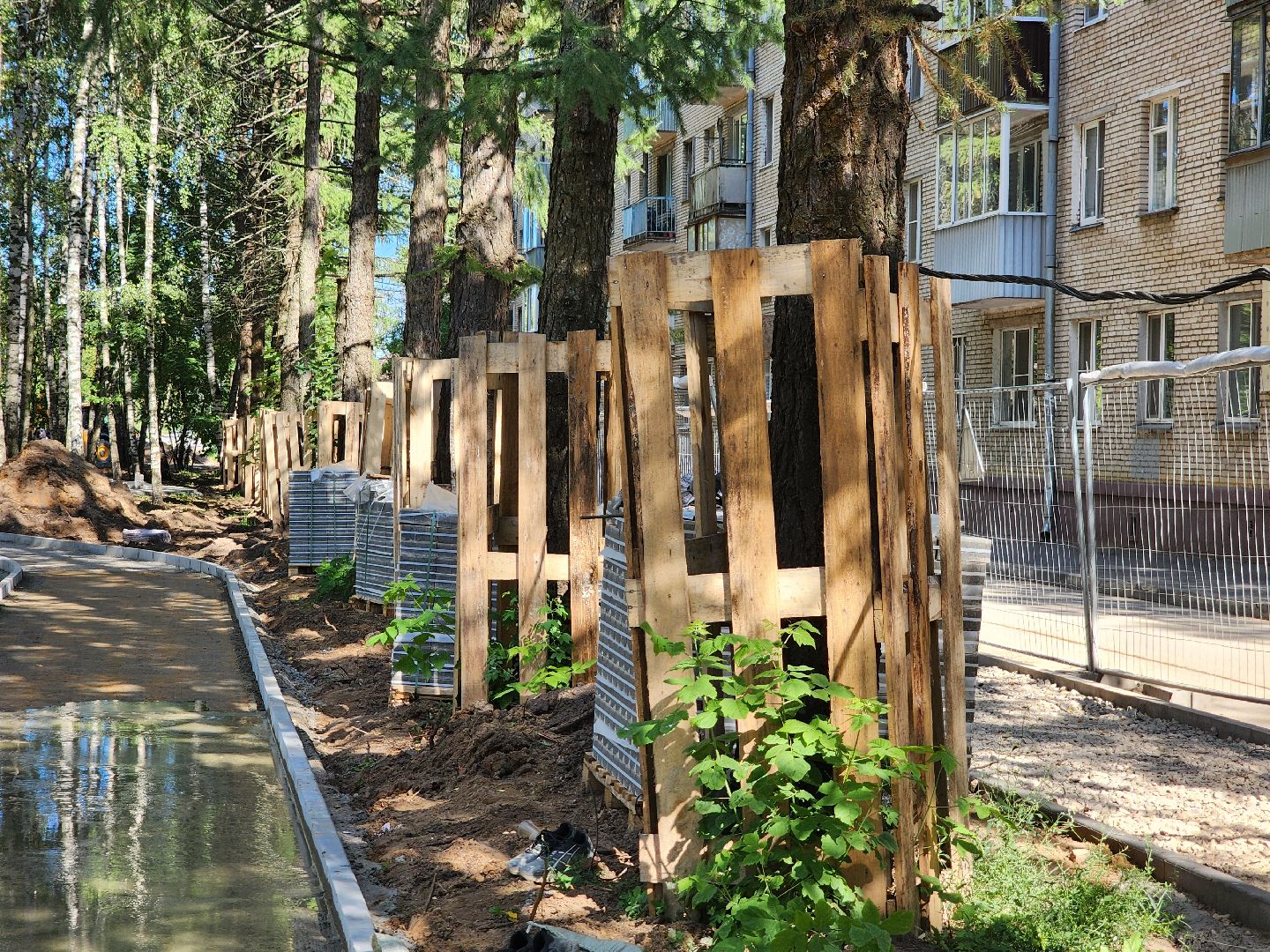 Дубна, Благоустройство, Пешеходные зоны, Укладка плитки, Подготовительные работы, укладка асфальта,