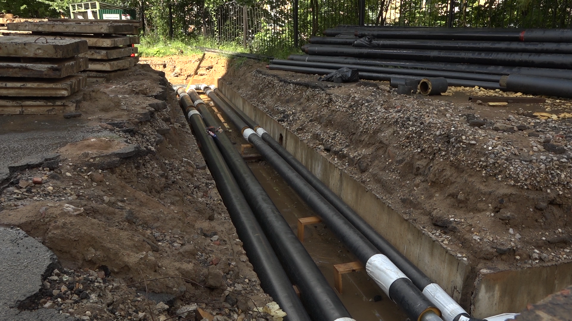 комплексное благоустройство двора, Власиха благоустройство, ул Маршала Жукова Власиха, замена сетей теплоснабжения, Власиха капремонт сетей,