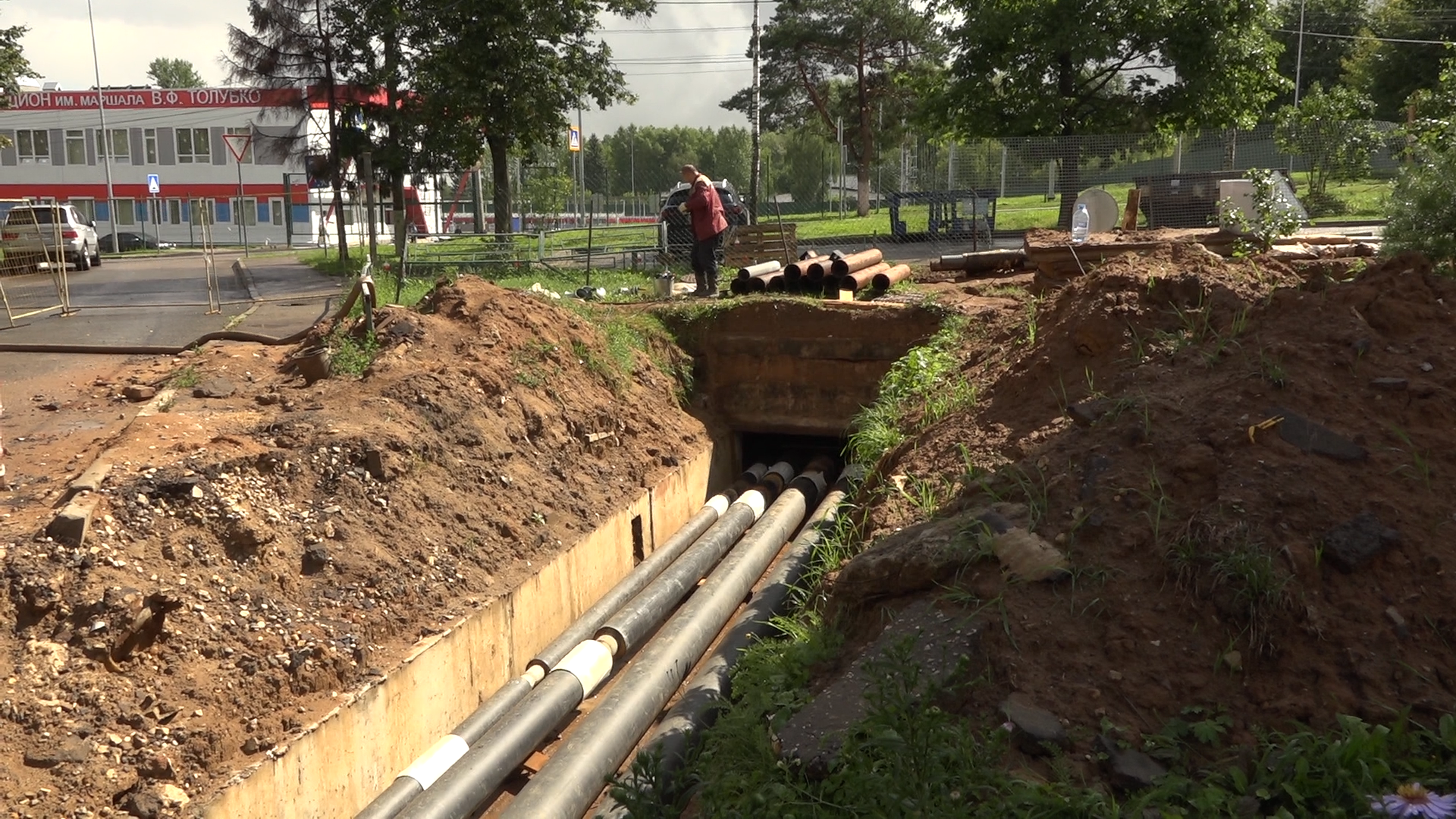 комплексное благоустройство двора, Власиха благоустройство, ул Маршала Жукова Власиха, замена сетей теплоснабжения, Власиха капремонт сетей,