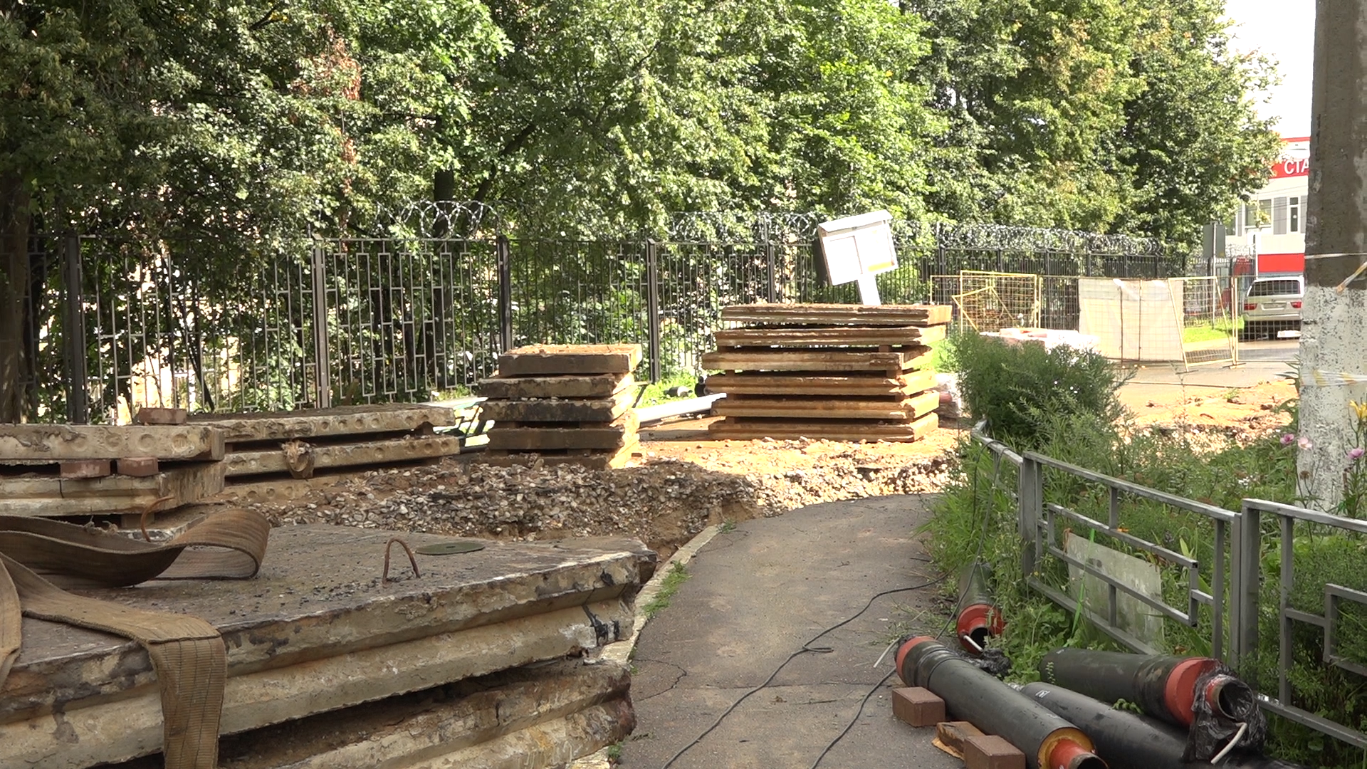 комплексное благоустройство двора, Власиха благоустройство, ул Маршала Жукова Власиха, замена сетей теплоснабжения, Власиха капремонт сетей,