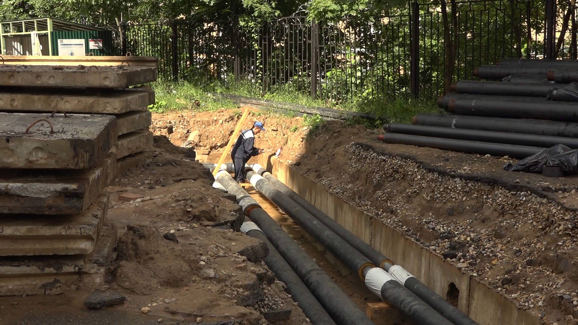 комплексное благоустройство двора, Власиха благоустройство, ул Маршала Жукова Власиха, замена сетей теплоснабжения, Власиха капремонт сетей,