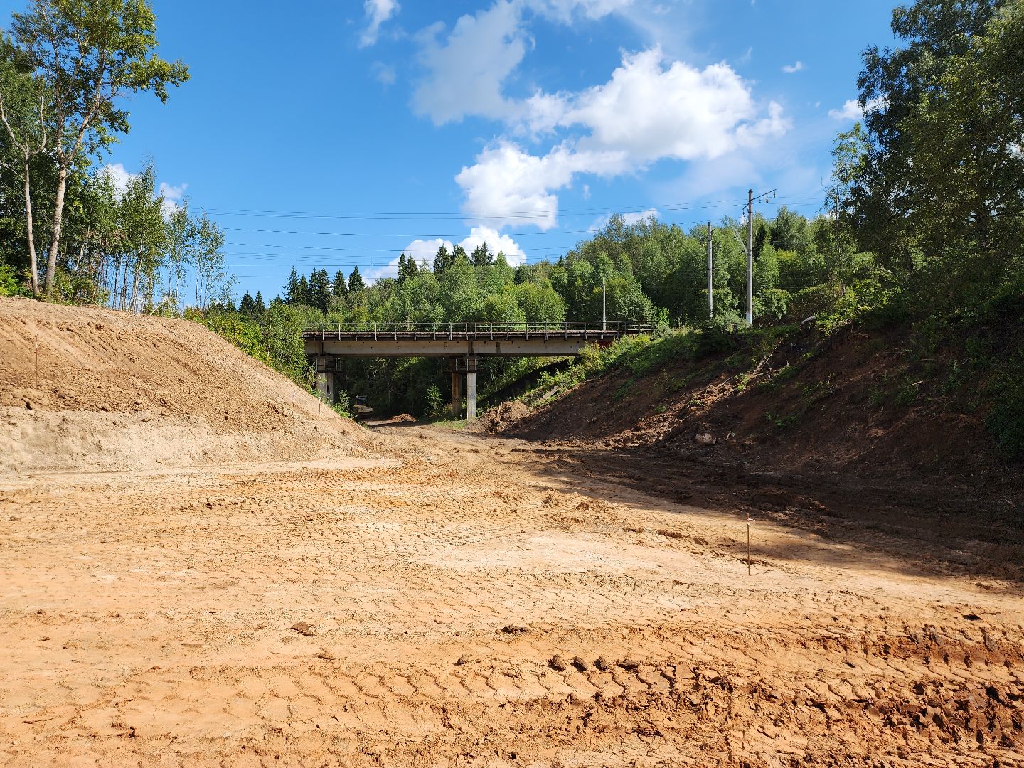 строительство дороги, объездная дорога, тучково, руза, рузский городской округ, московская область, подмосковье,
