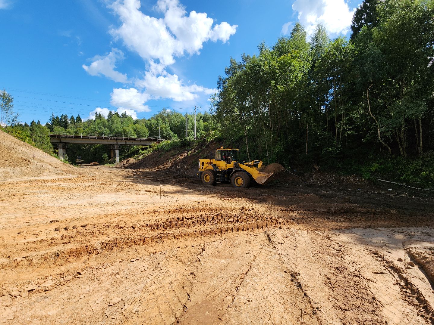 строительство дороги, объездная дорога, тучково, руза, рузский городской округ, московская область, подмосковье,