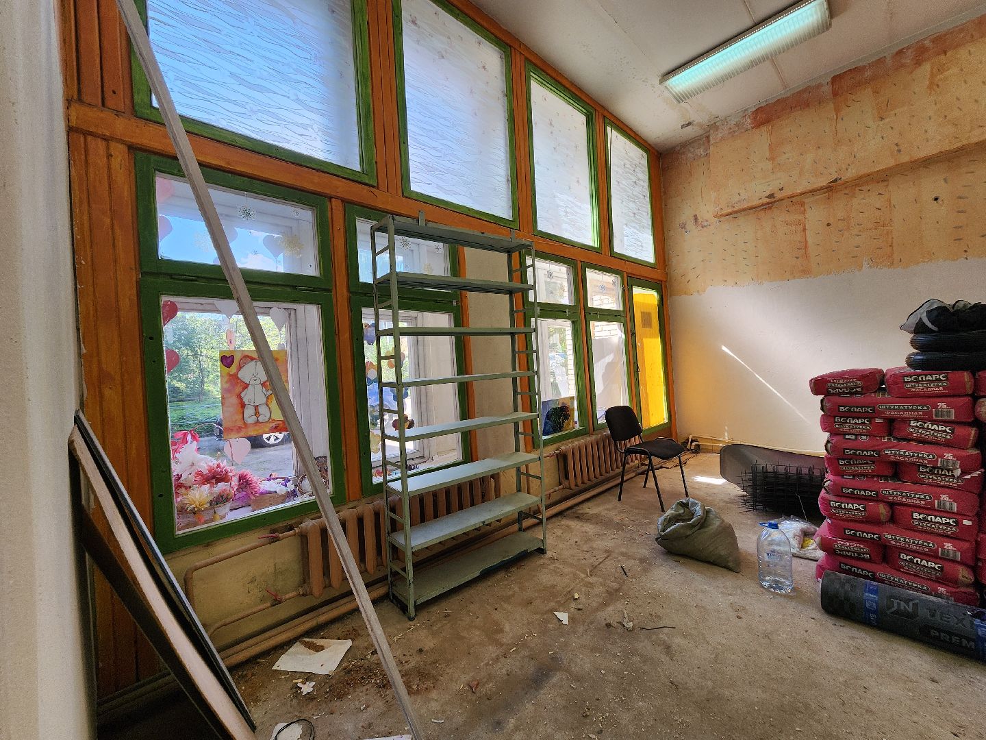 серпухов, поселок авангард, ремонт центра досуга, ремонт кровли, ремонт отмостки,