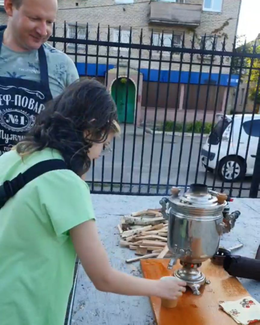 пушкино, поселок, самовар, русские традиции, дети, дом культуры,