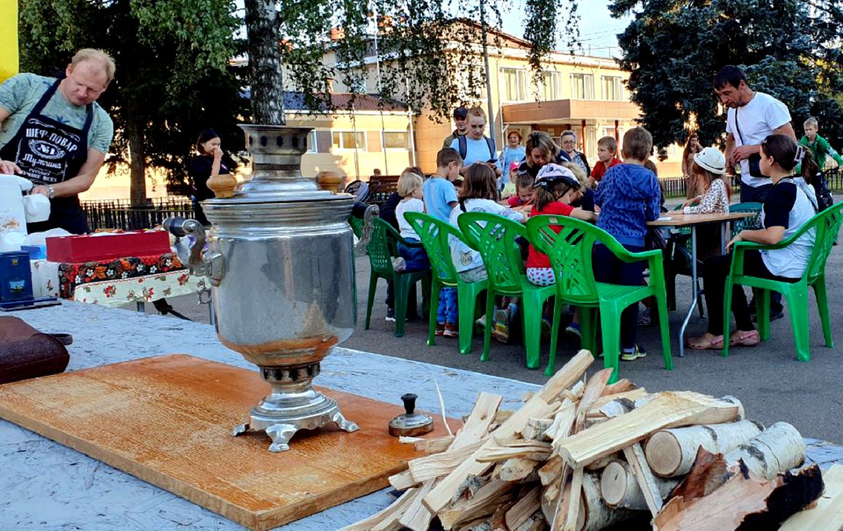 пушкино, поселок, самовар, русские традиции, дети, дом культуры,