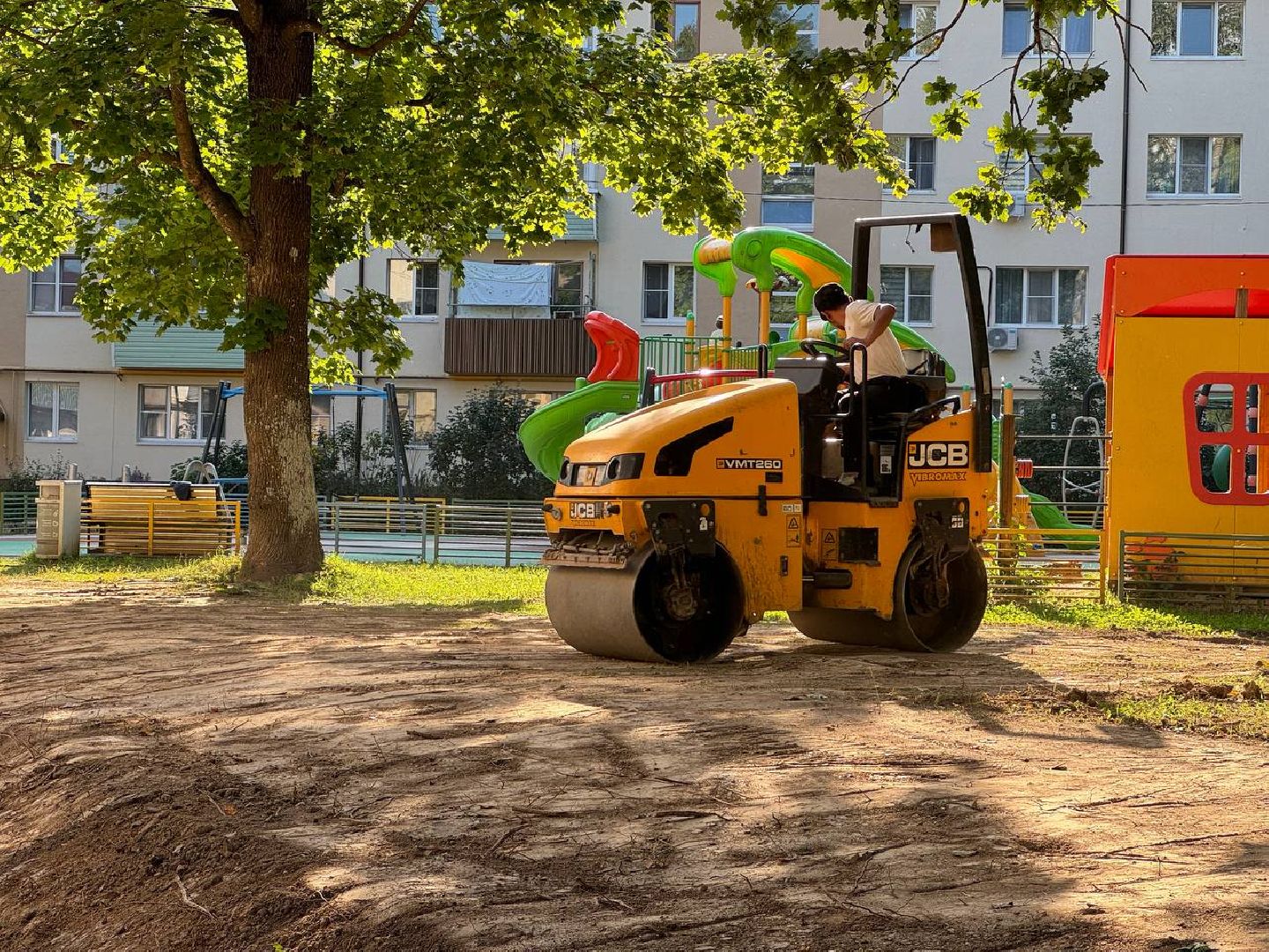 бригада, городской округ восход, асфальт, парковки, благоустроенная территория,