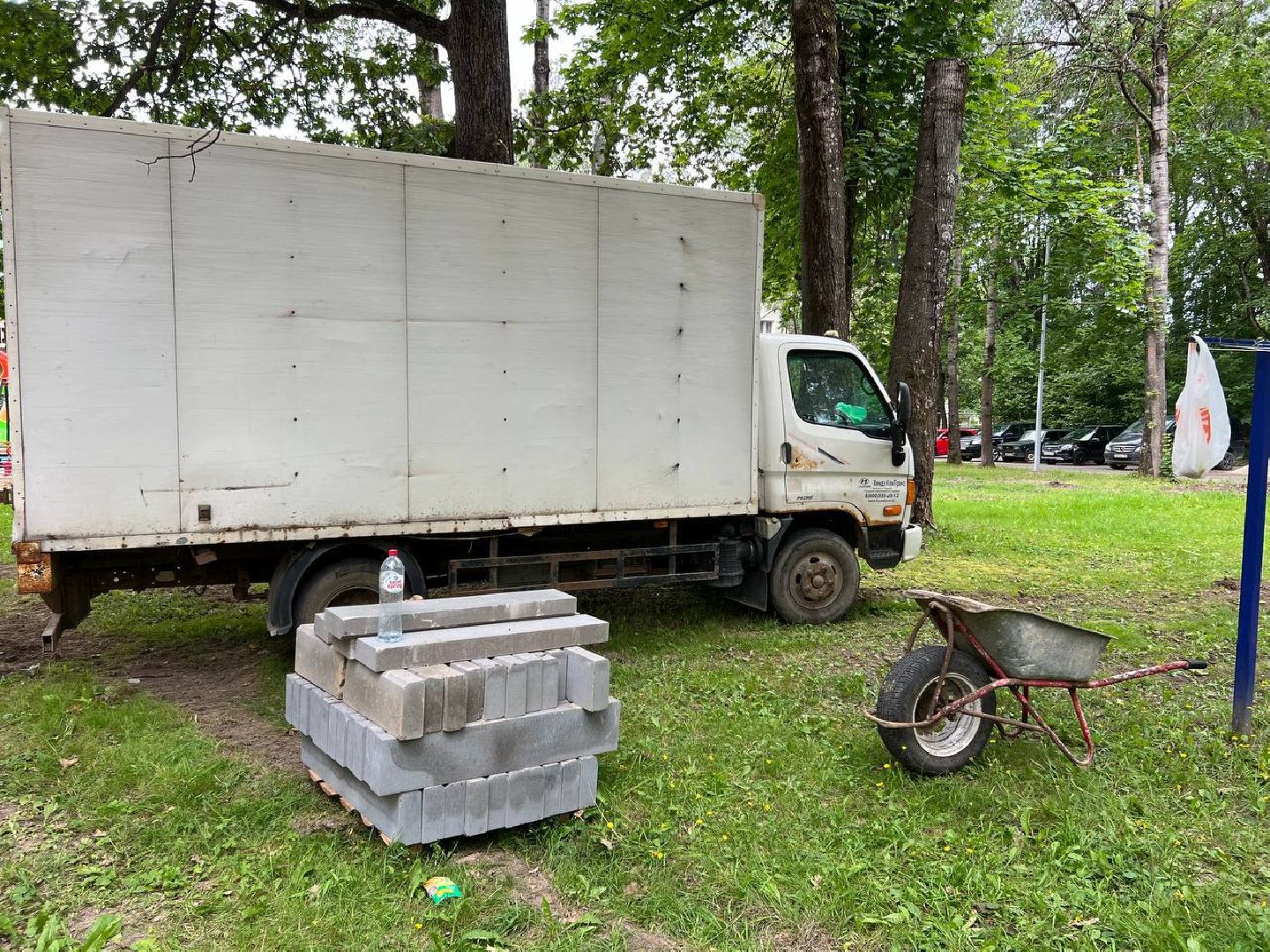 бригада, городской округ восход, асфальт, парковки, благоустроенная территория,