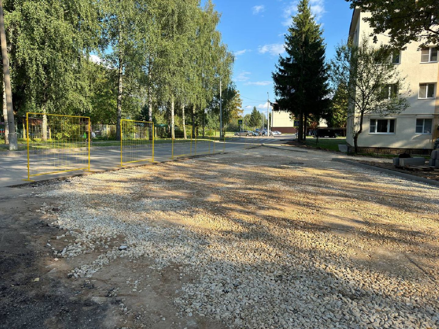 бригада, городской округ восход, асфальт, парковки, благоустроенная территория,