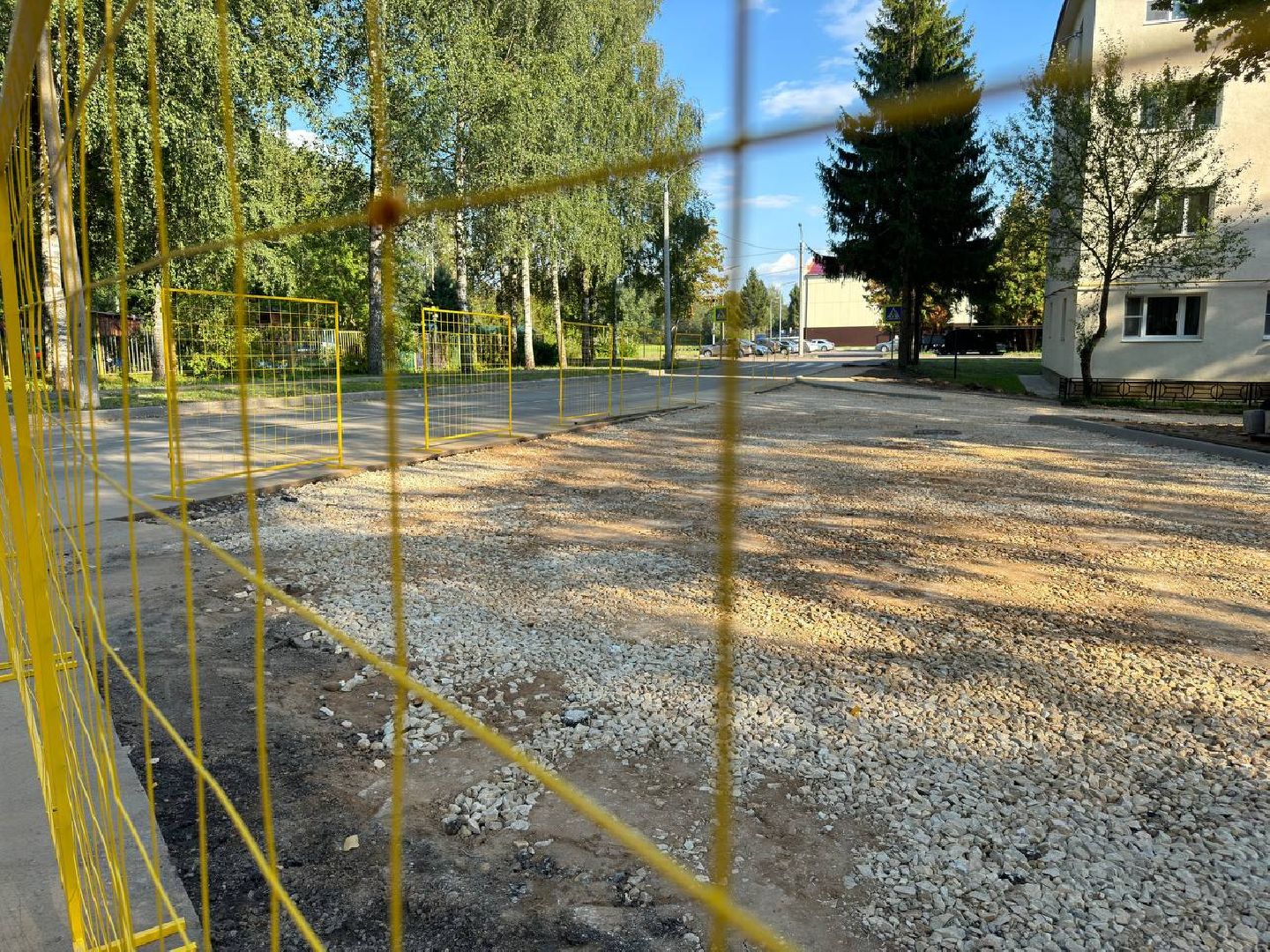 бригада, городской округ восход, асфальт, парковки, благоустроенная территория,