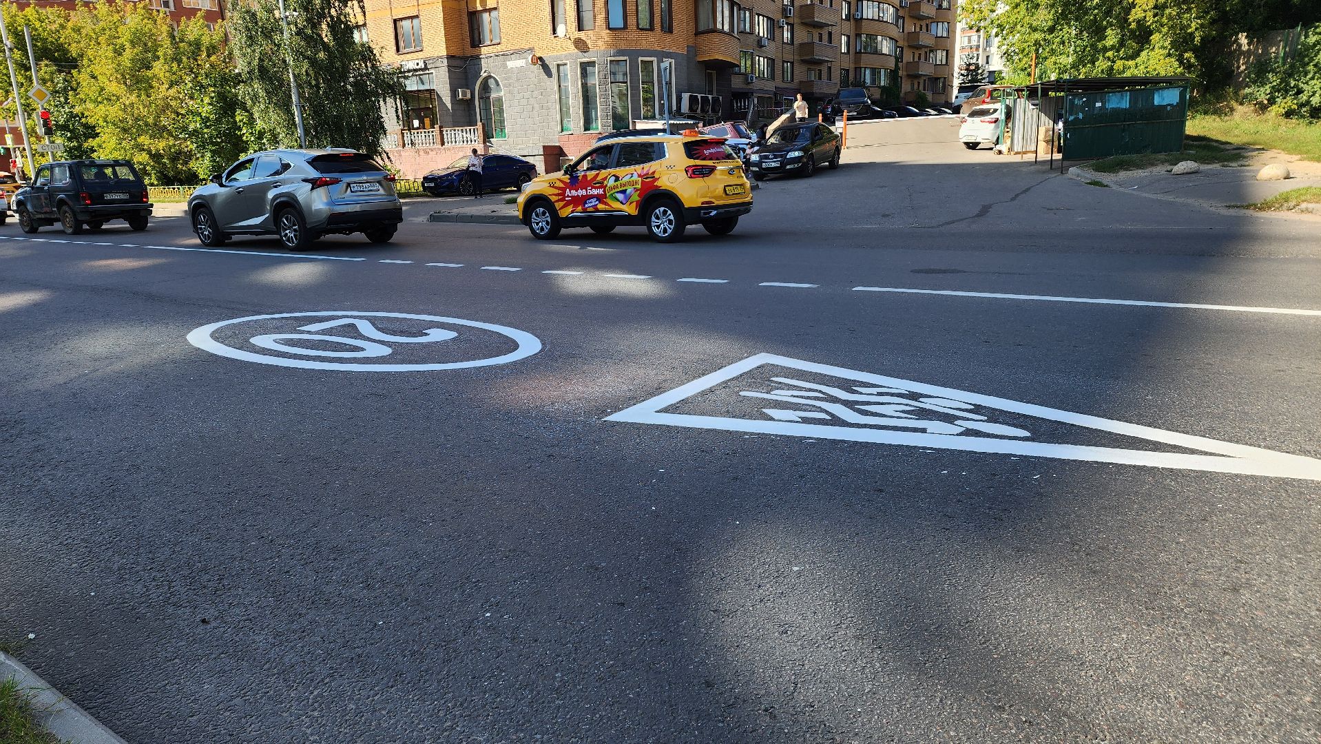 дорожная разметка, подготовка к 1 сентября, дорожные работы,