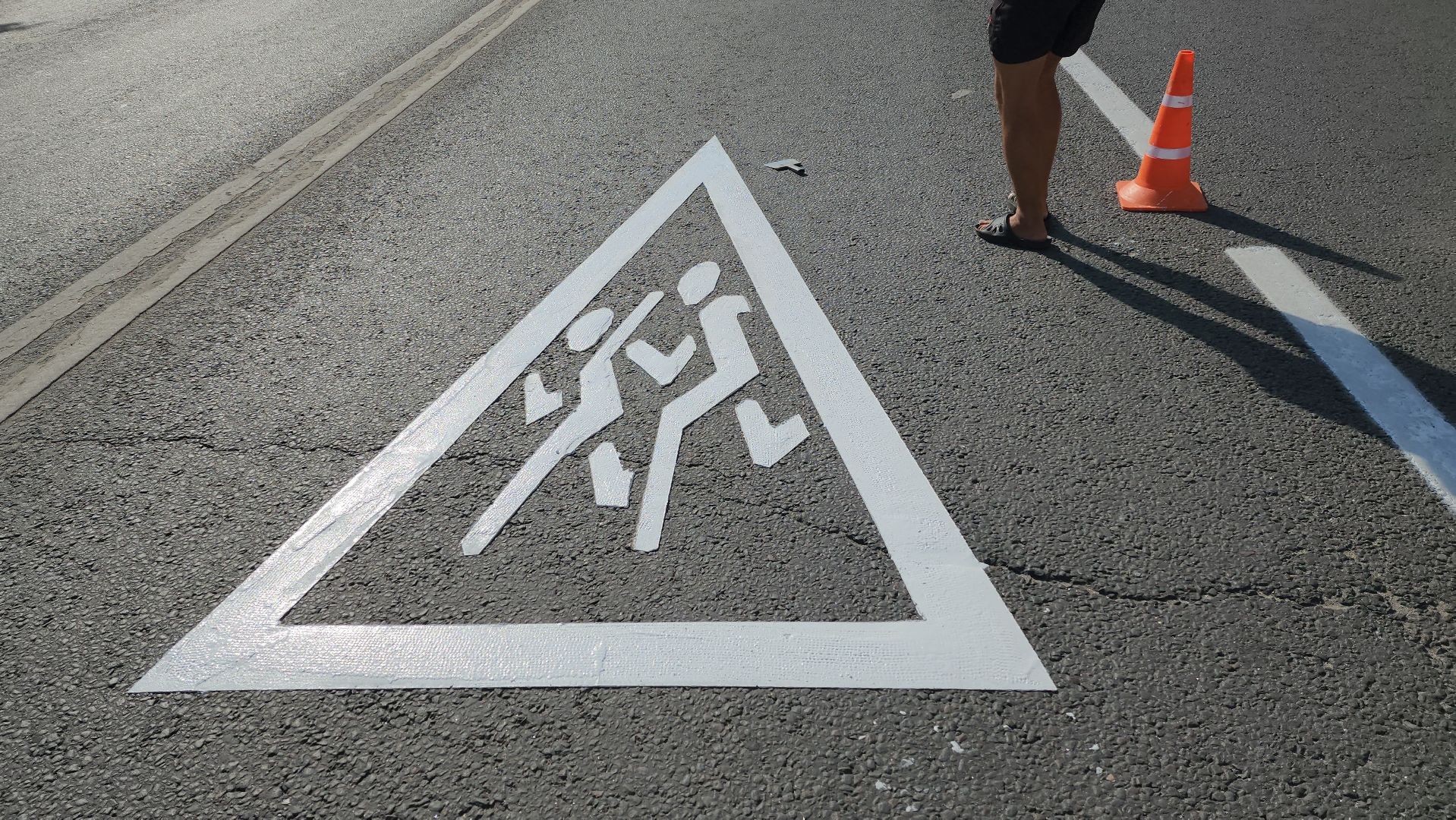 дорожная разметка, подготовка к 1 сентября, дорожные работы,