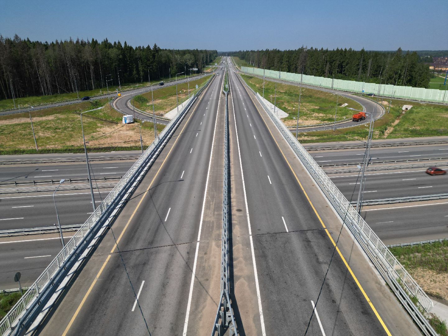 видео с коптера, лобня, дороги, строительство,