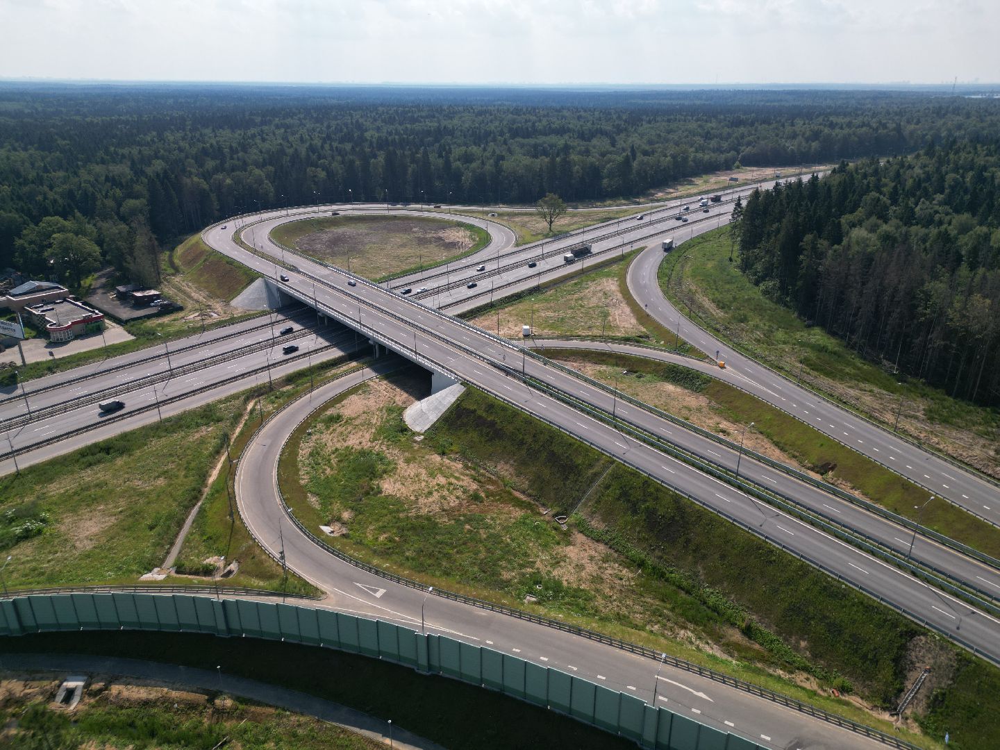 видео с коптера, лобня, дороги, строительство,