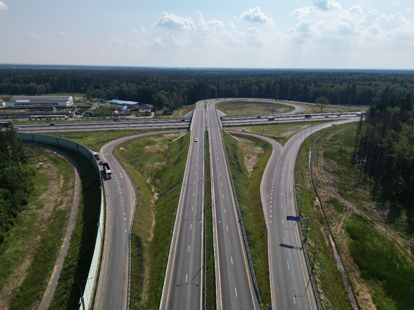 видео с коптера, лобня, дороги, строительство,