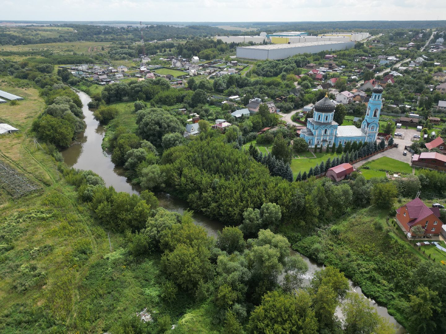 видео с коптера, подольск, покров, церковь, культура,