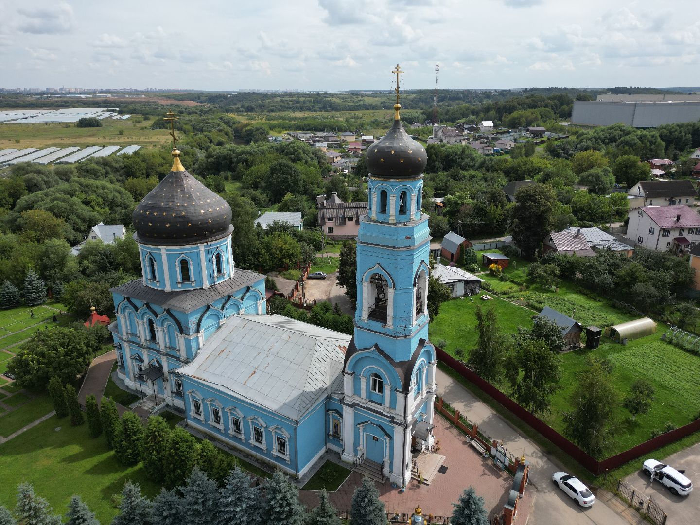 видео с коптера, подольск, покров, церковь, культура,