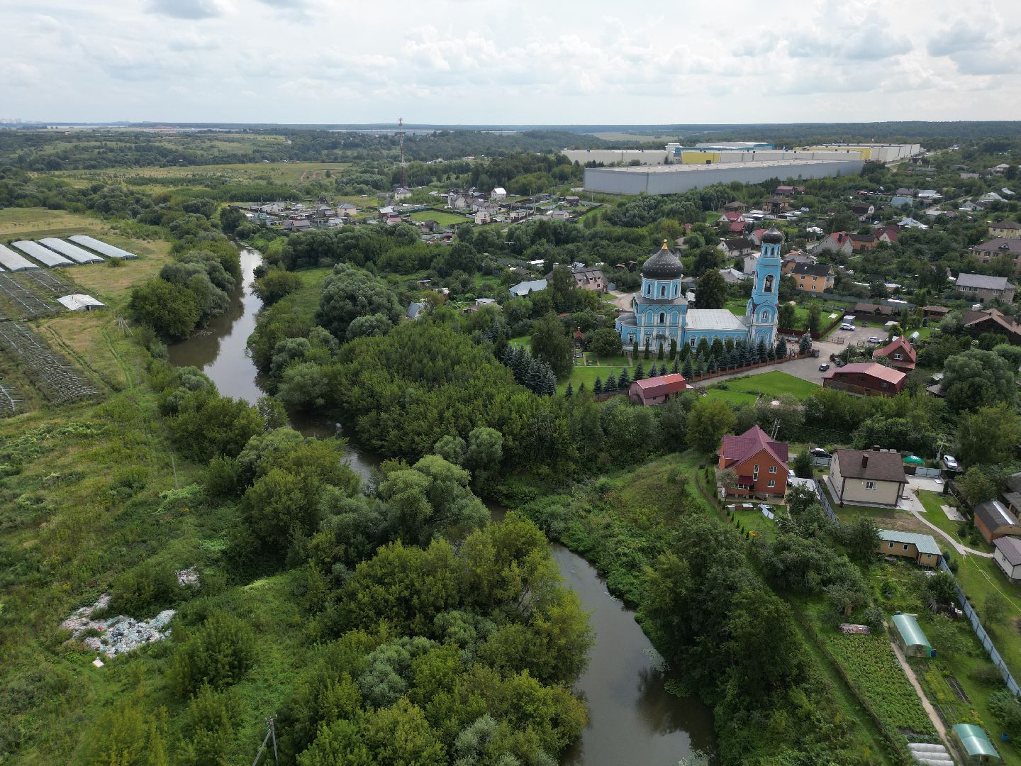 видео с коптера, подольск, покров, церковь, культура,