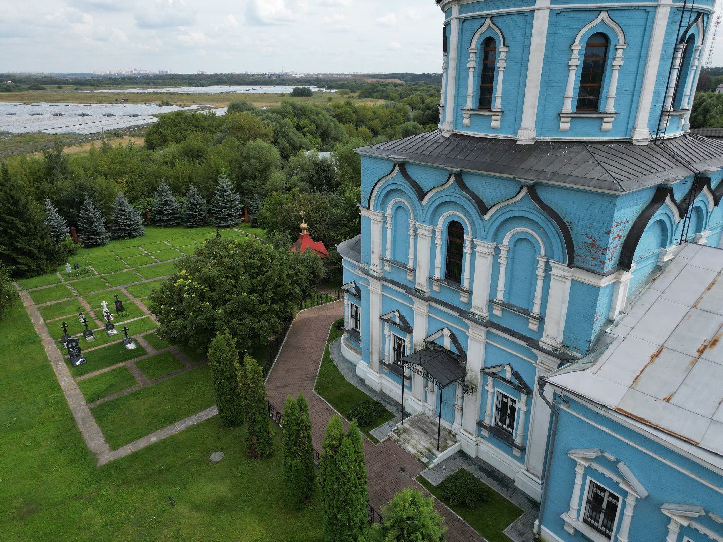 видео с коптера, подольск, покров, церковь, культура,