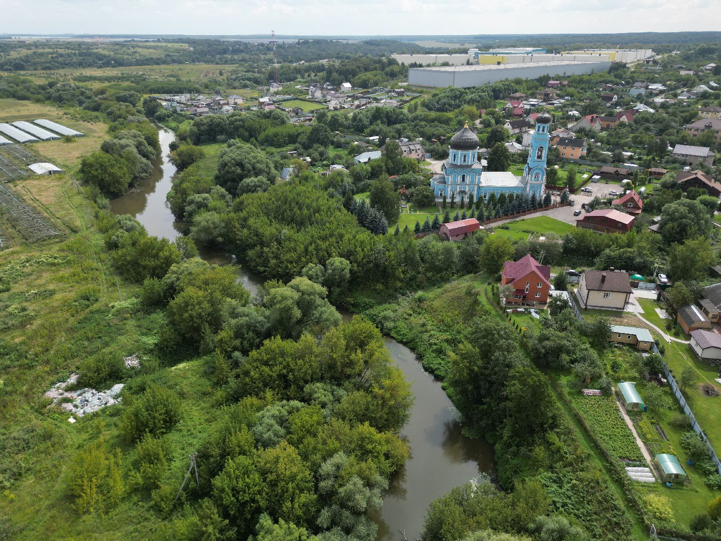 видео с коптера, подольск, покров, церковь, культура,